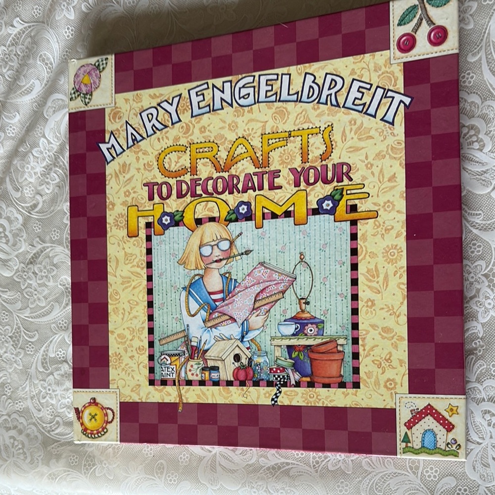 Mary Engelbreit Crafts Book with Red and Yellow Accents